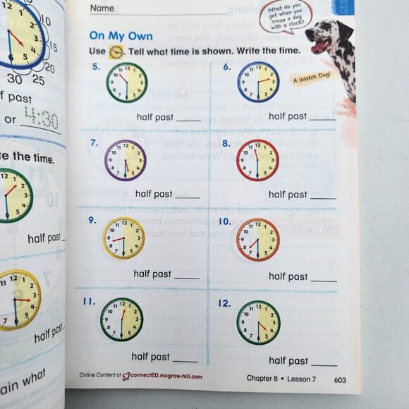 NEW My Math Grade 1 Book 1st Grade Volume 2 McGraw-Hill Elementary Math Connects - Picture 8 of 16